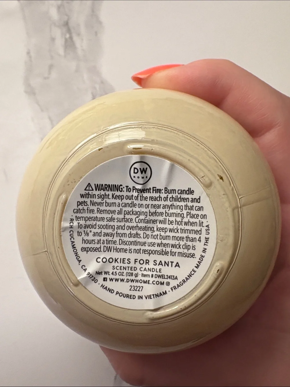 Ccokie scented candle, unused